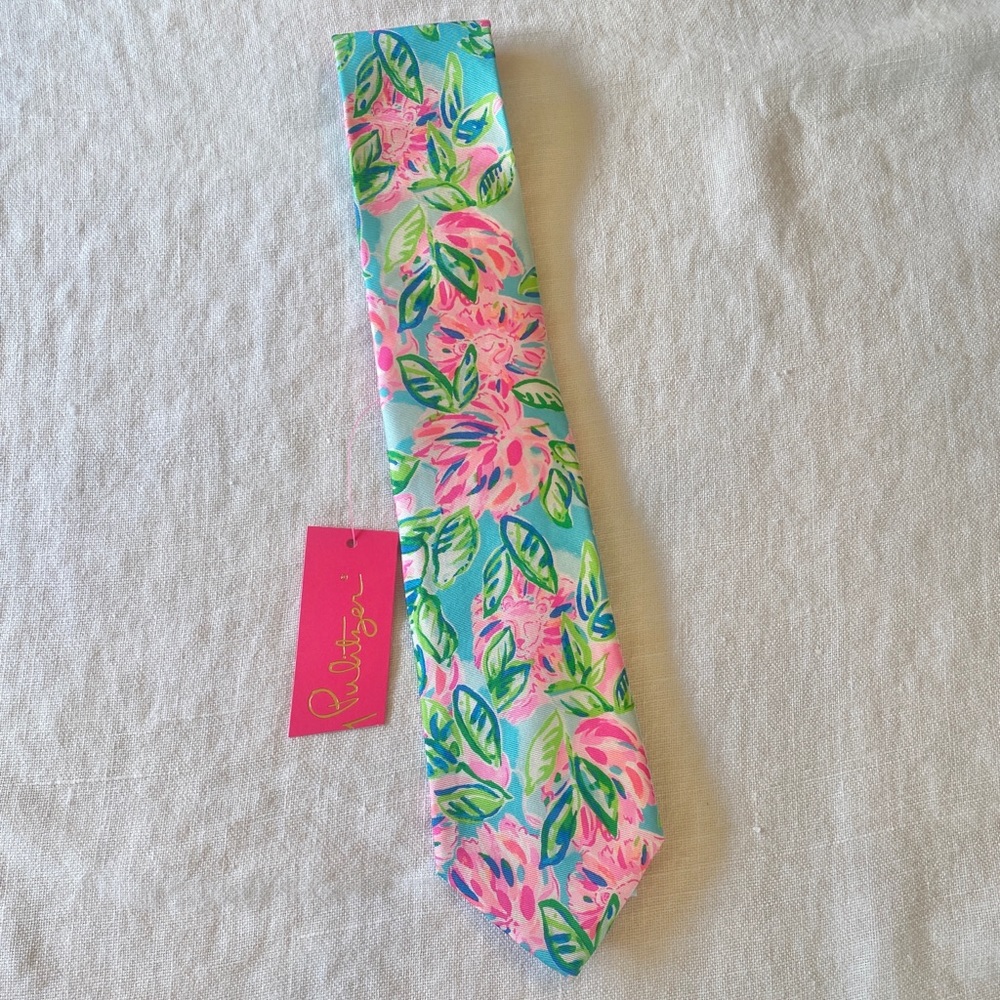 Lilly Pulitzer Totally Blossom Mens Tie